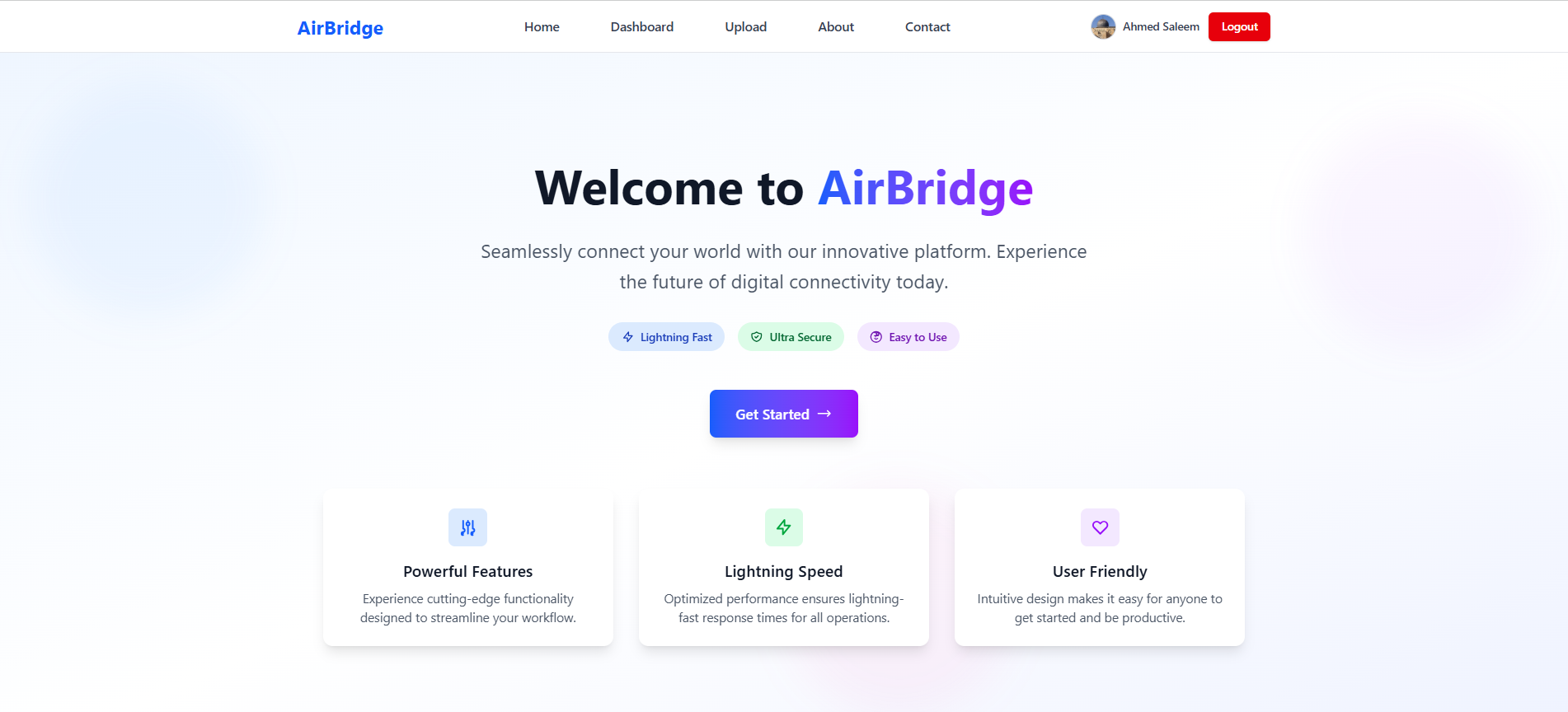 E-commerce dashboard with analytics charts and product management interface